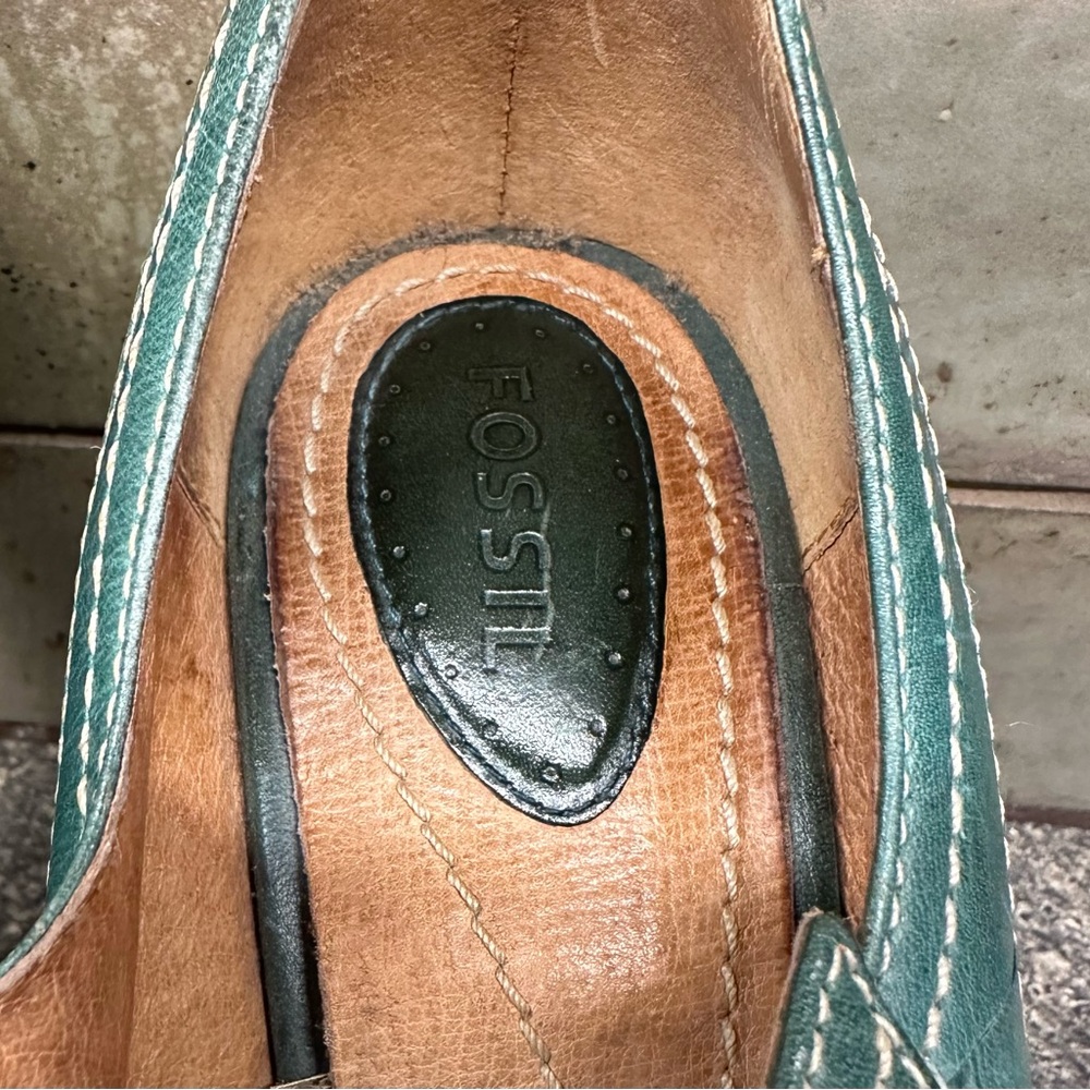 Fossil T Strap Shoes Size 7.5 Heels - Picture 5 of 12